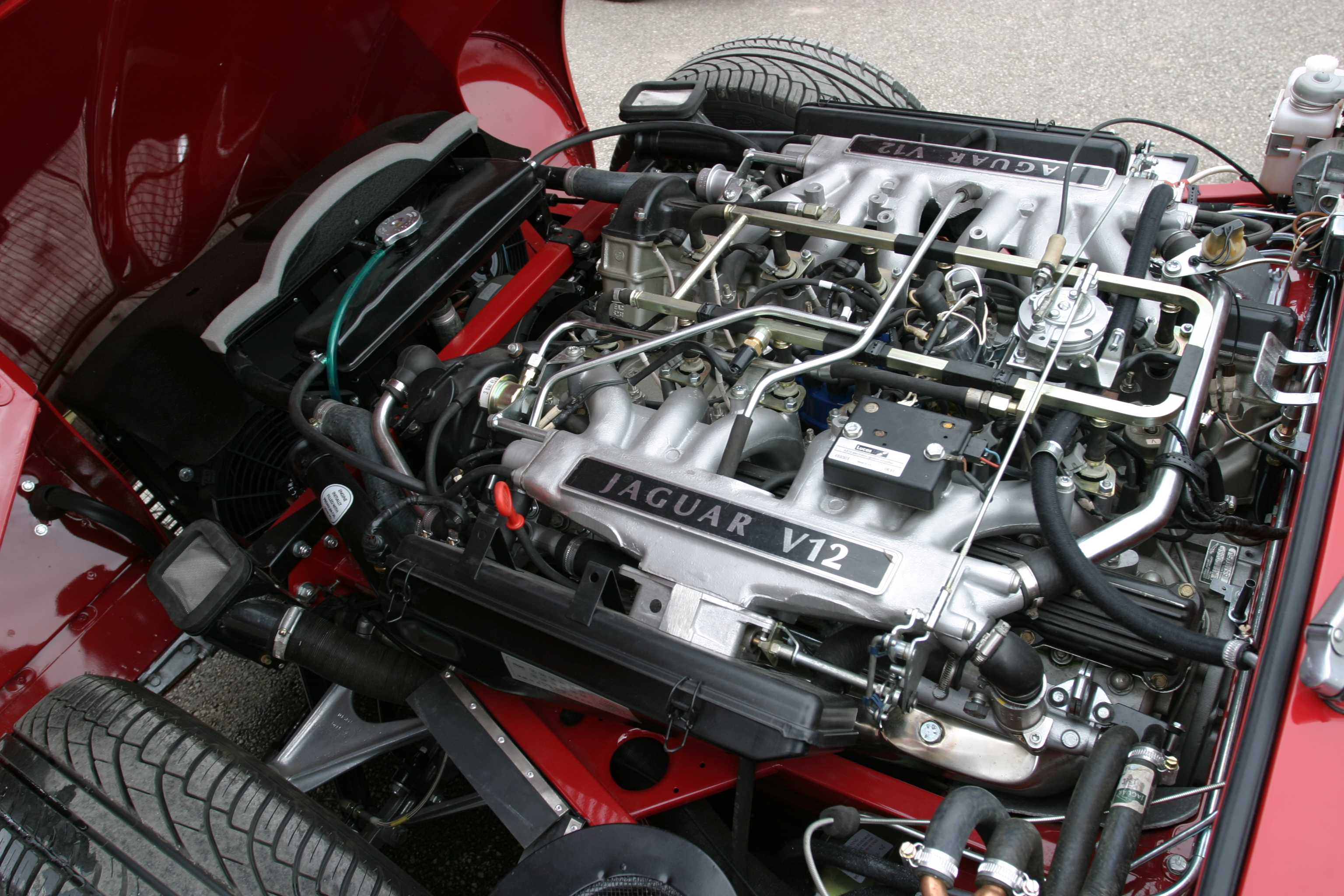 V12 E Type converted to electronic fuel injection.